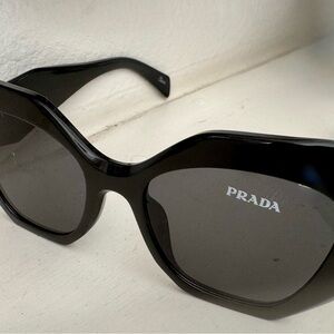 Prada Women's Black Oversized Sunglasses